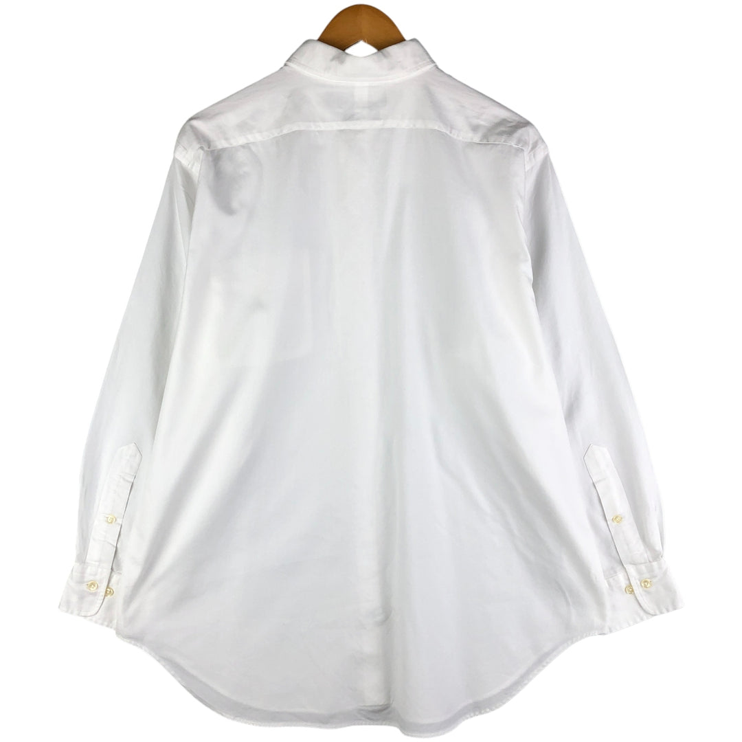 Ralph Lauren POLO by Ralph Lauren ANDREW long sleeve cotton shirt, men's size L cotton white type Vintage Second Hand