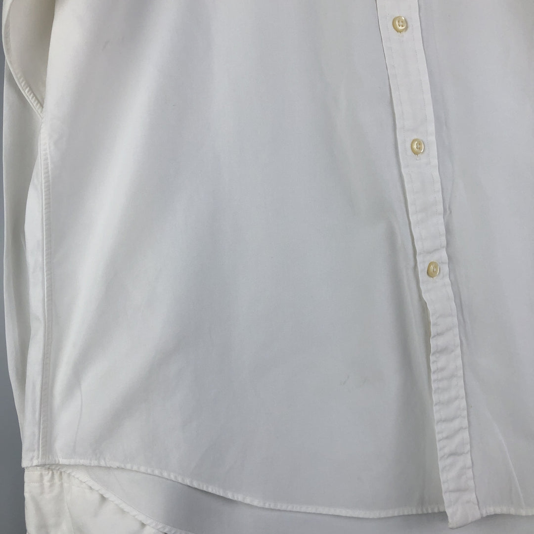 Ralph Lauren POLO by Ralph Lauren long sleeve button down shirt, men's XL size cotton white type Vintage Second Hand