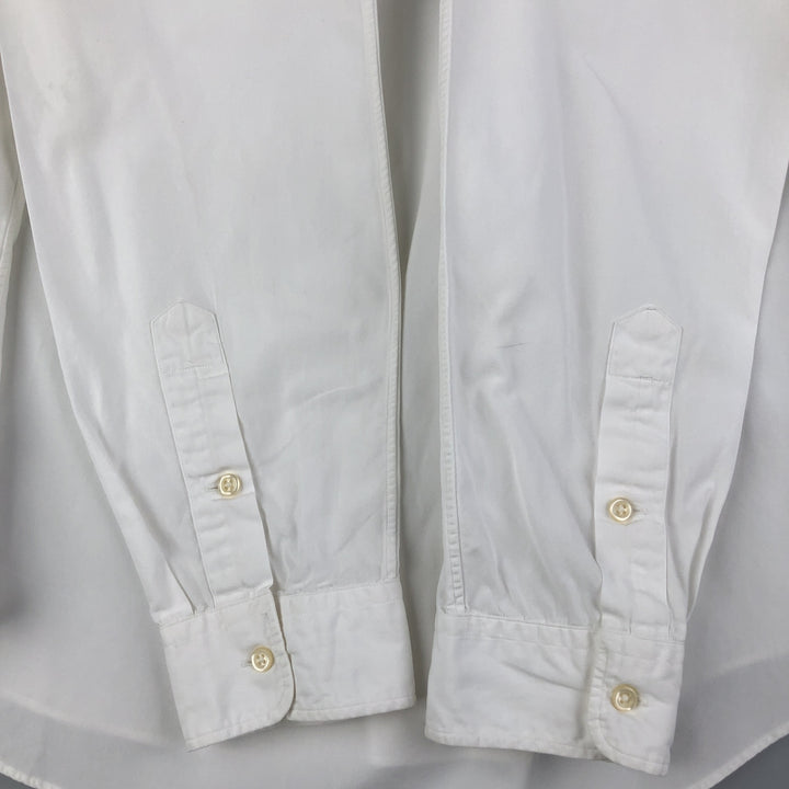 Ralph Lauren POLO by Ralph Lauren long sleeve button down shirt, men's XL size cotton white type Vintage Second Hand