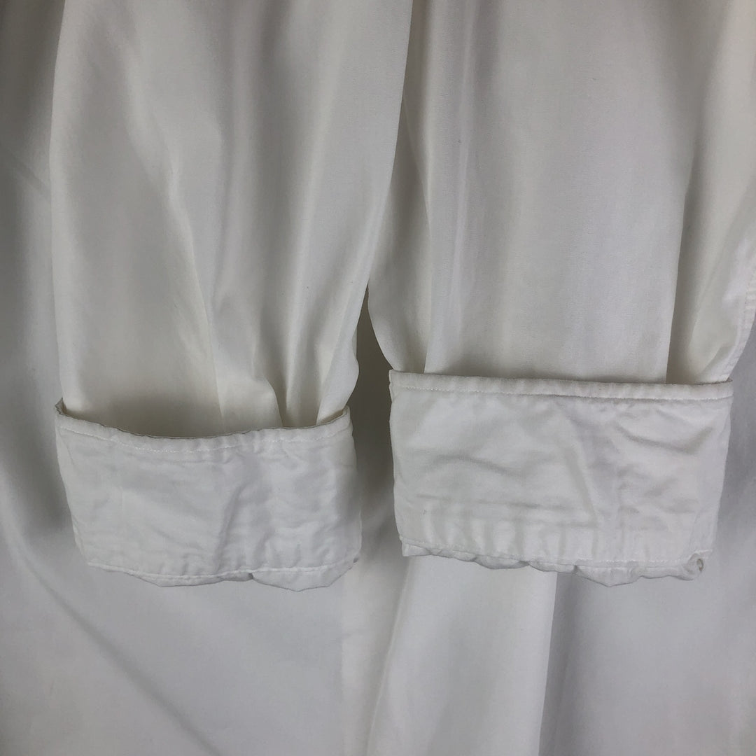 Ralph Lauren POLO by Ralph Lauren long sleeve button down shirt, men's XL size cotton white type Vintage Second Hand