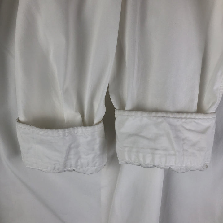 Ralph Lauren POLO by Ralph Lauren long sleeve button down shirt, men's XL size cotton white type Vintage Second Hand