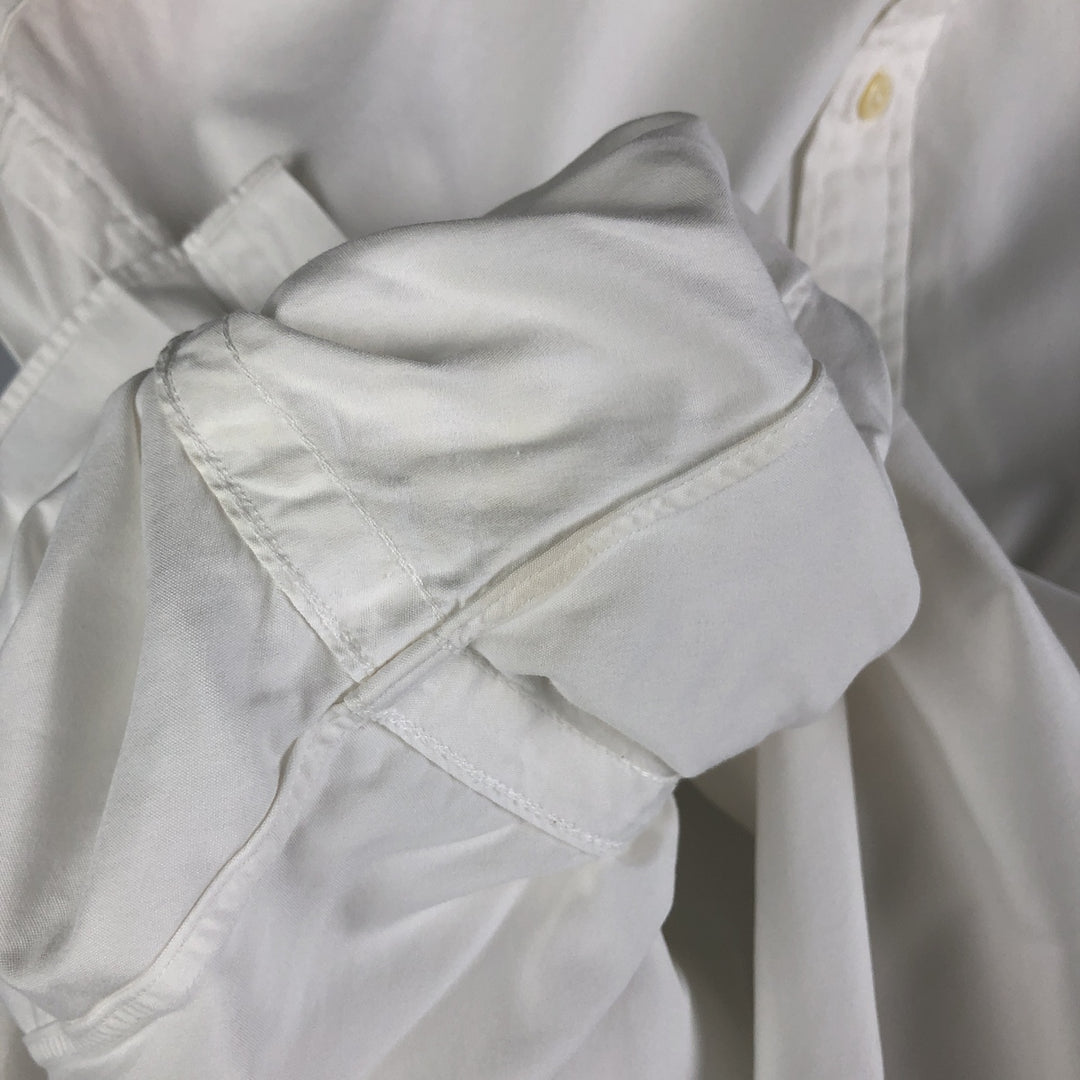 Ralph Lauren POLO by Ralph Lauren long sleeve button down shirt, men's XL size cotton white type Vintage Second Hand