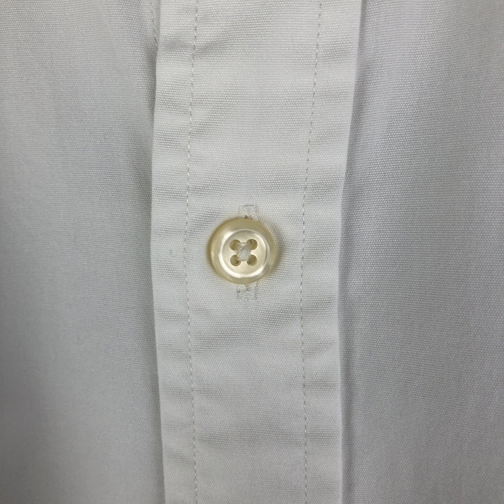 Ralph Lauren POLO by Ralph Lauren SLIM FIT long sleeve button down shirt, men's XL size cotton white type Vintage Second Hand
