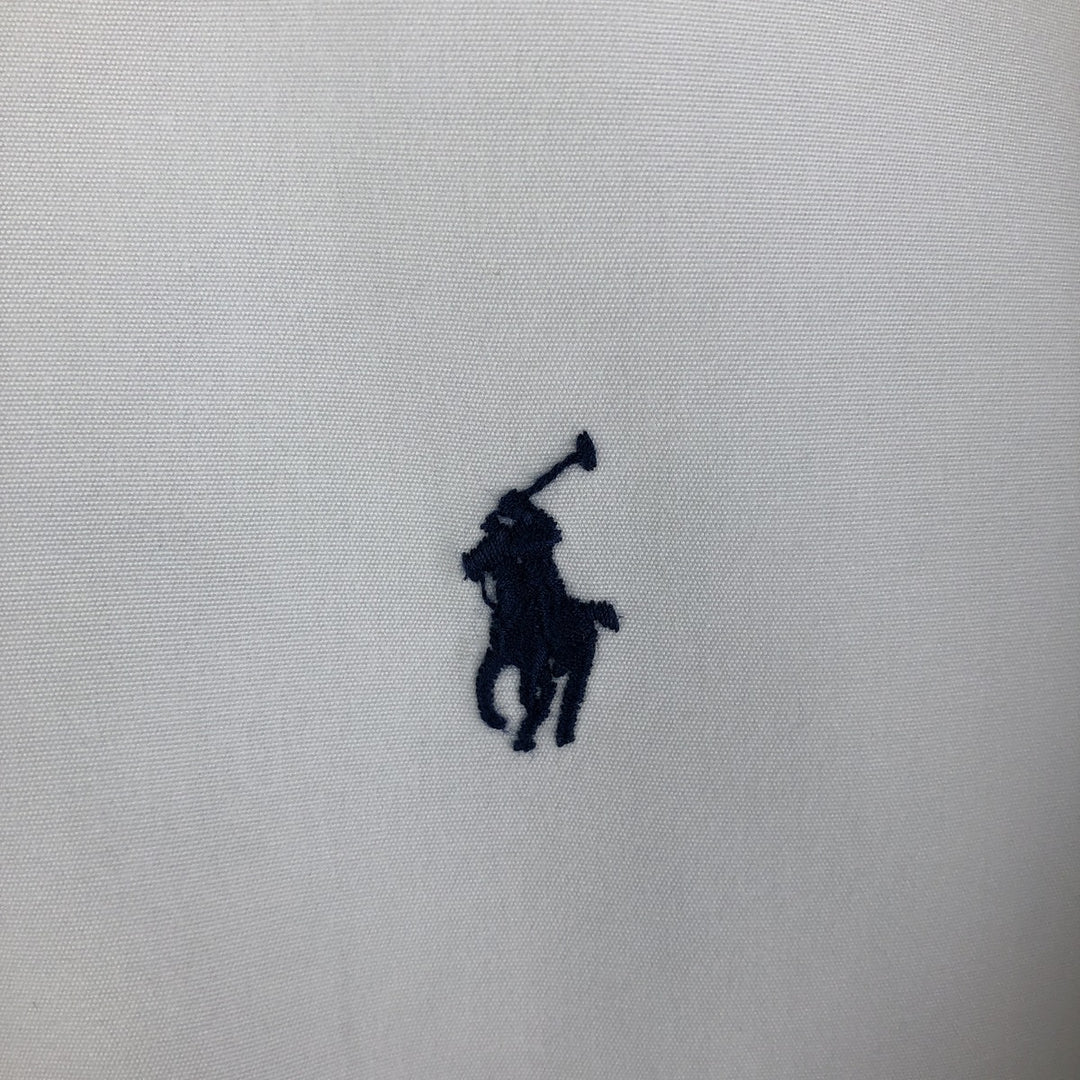 Ralph Lauren POLO by Ralph Lauren SLIM FIT long sleeve button down shirt, men's XL size cotton white type Vintage Second Hand