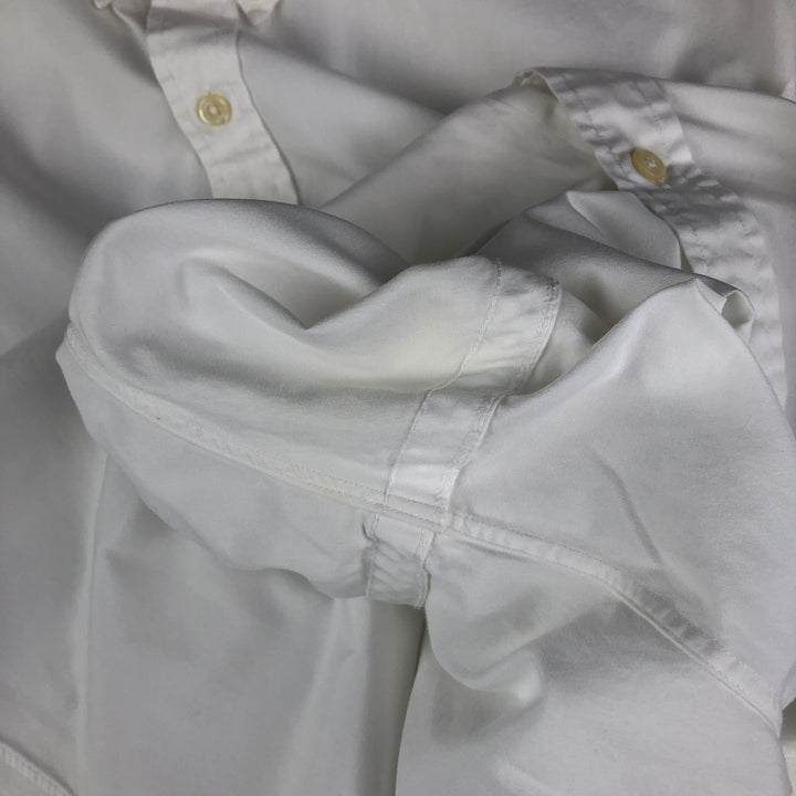 Ralph Lauren POLO by Ralph Lauren SLIM FIT long sleeve button down shirt, men's XL size cotton white type Vintage Second Hand