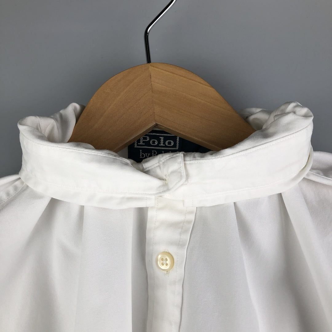 Ralph Lauren POLO by Ralph Lauren SLIM FIT long sleeve button down shirt, men's XL size cotton white type Vintage Second Hand