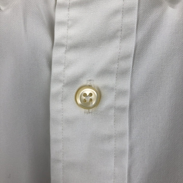 Ralph Lauren YARMOUTH long sleeve button down shirt, men's size L cotton white type Vintage Second Hand