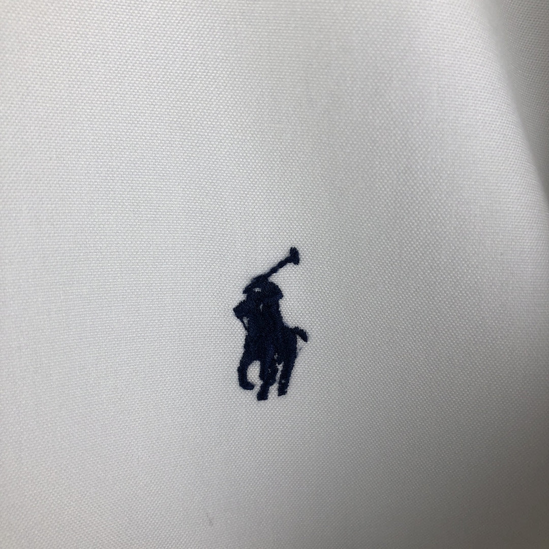Ralph Lauren YARMOUTH long sleeve button down shirt, men's size L cotton white type Vintage Second Hand