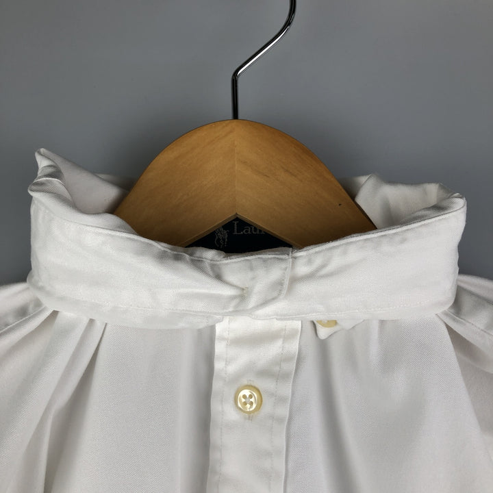 Ralph Lauren YARMOUTH long sleeve button down shirt, men's size L cotton white type Vintage Second Hand