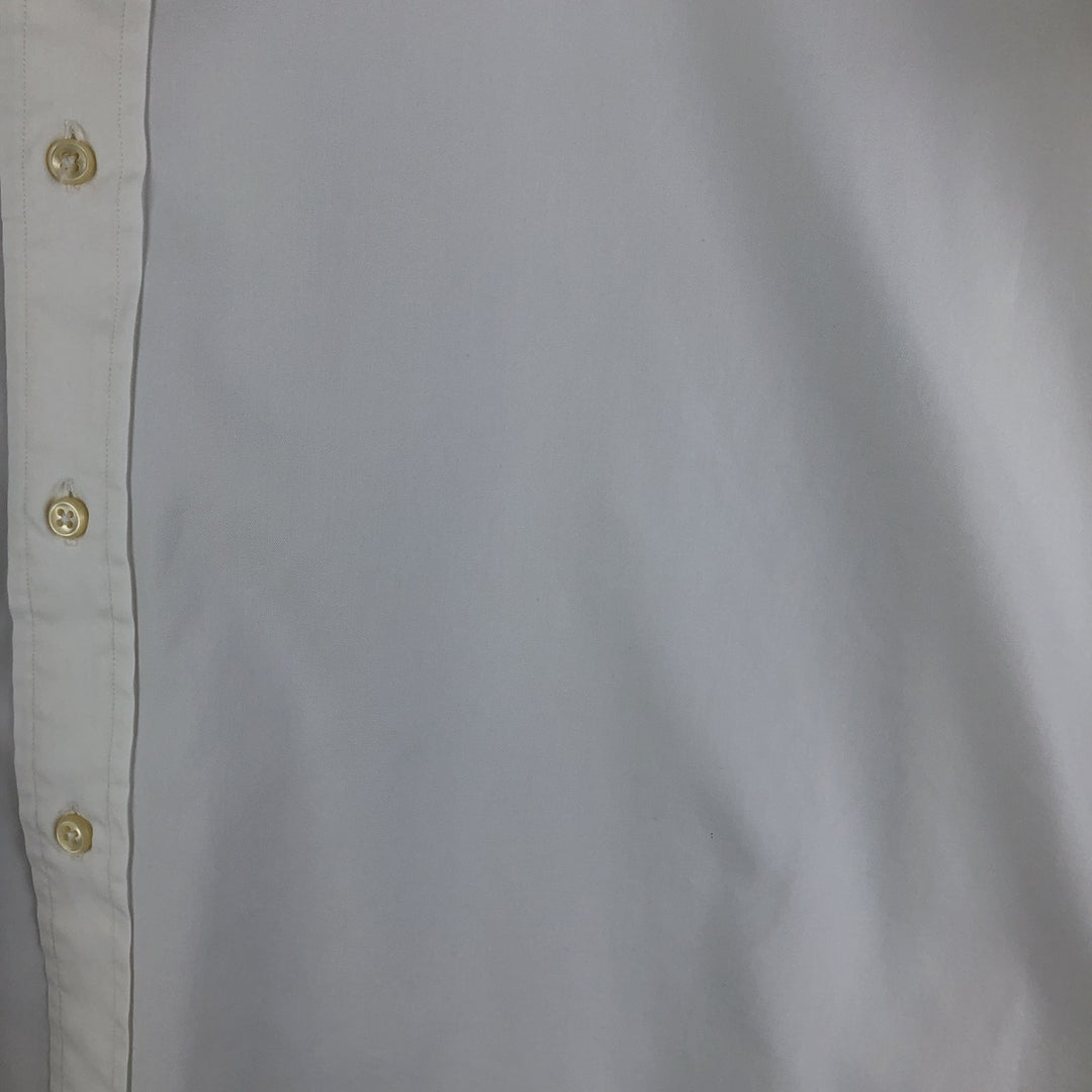 Ralph Lauren YARMOUTH long sleeve button down shirt, men's size L cotton white type Vintage Second Hand