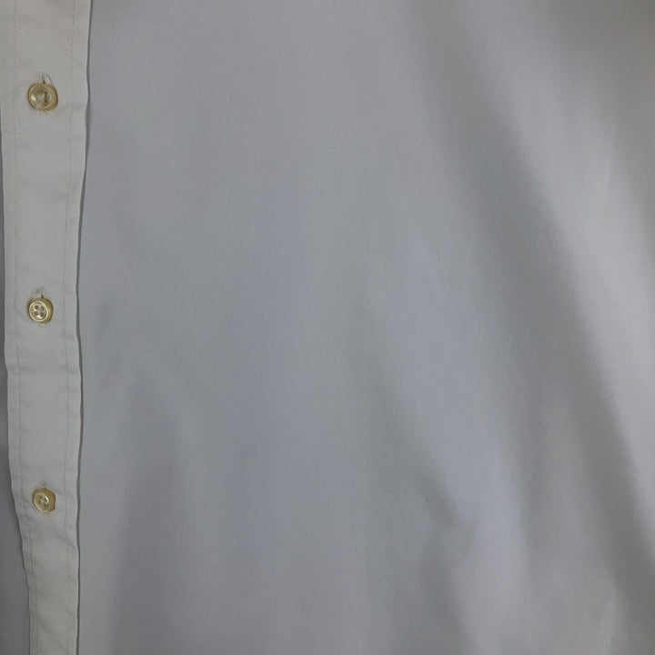 Ralph Lauren YARMOUTH long sleeve button down shirt, men's size L cotton white type Vintage Second Hand