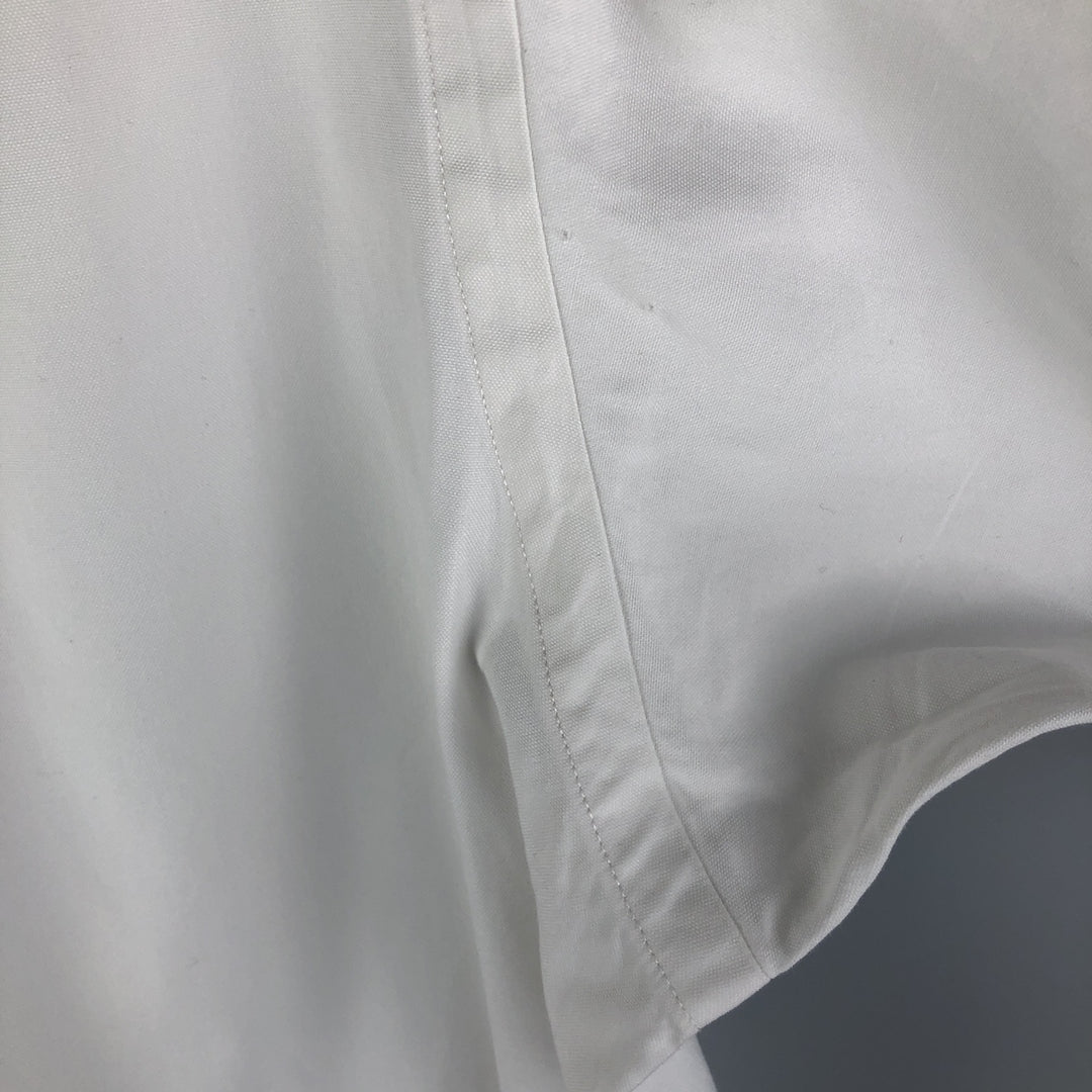 Ralph Lauren YARMOUTH long sleeve button down shirt, men's size L cotton white type Vintage Second Hand