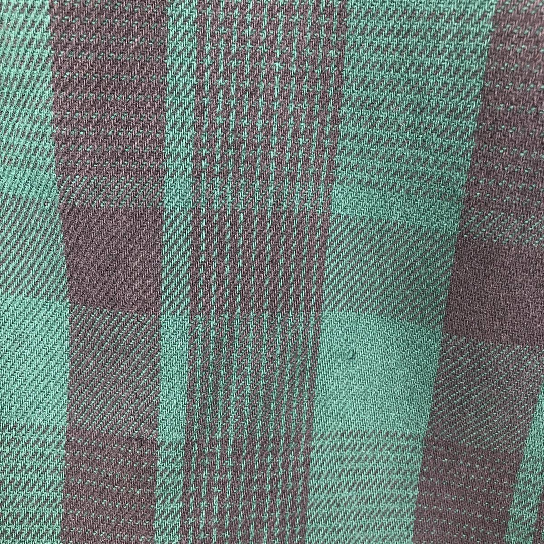 90'S Five Brother long-sleeved flannel check shirt, men's size XL cotton black type Vintage Second Hand