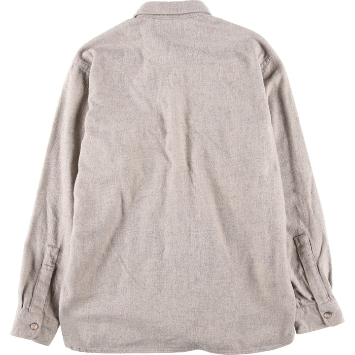 Vintage LLBean Timberline Shirt from the 1980'S to 1990s, made in the USA, men's size L. cotton gray type Vintage Second Hand