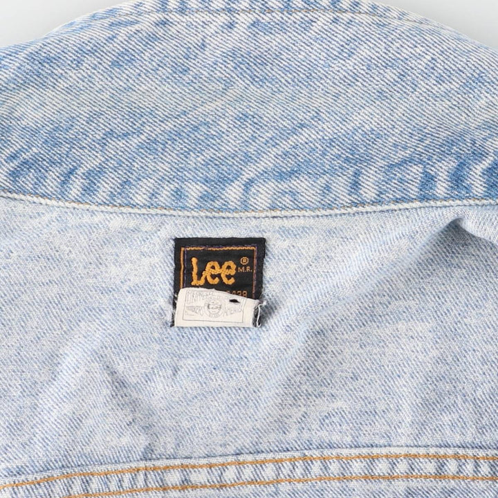 Vintage Lee Riders Chemical Wash Denim Jacket, Made in the USA, Men's Size XL, from the 1980s unclear blue type Vintage Second Hand