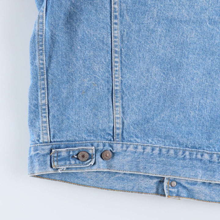 90'S Levi's 70507-0214 denim jacket, denim jacket, made in USA, men's size M, vintage cotton blue type Vintage Second Hand