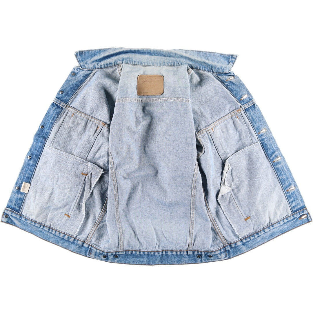 90'S Levi's 70506-0216 Denim Jacket, Made in USA, Men's Size L, Vintage cotton blue type Vintage Second Hand