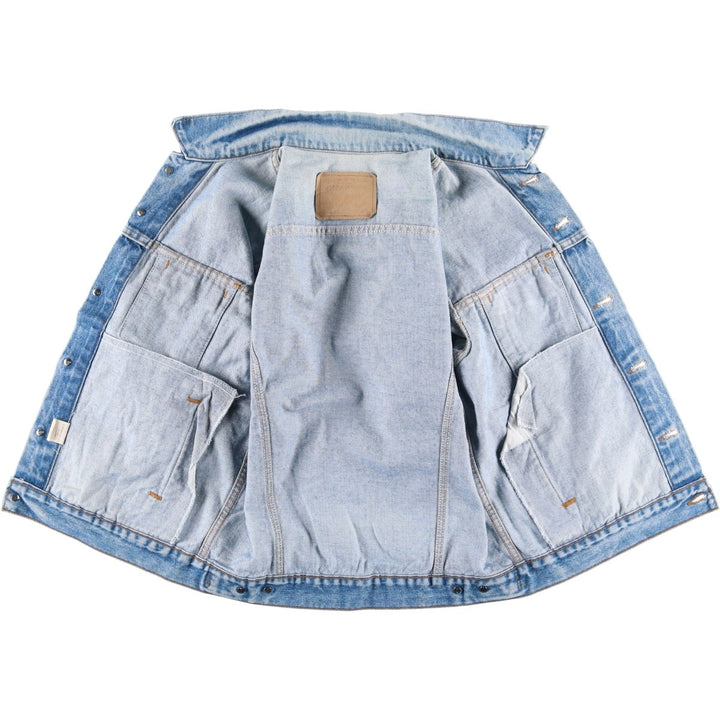 90'S Levi's 70506-0216 Denim Jacket, Made in USA, Men's Size L, Vintage cotton blue type Vintage Second Hand