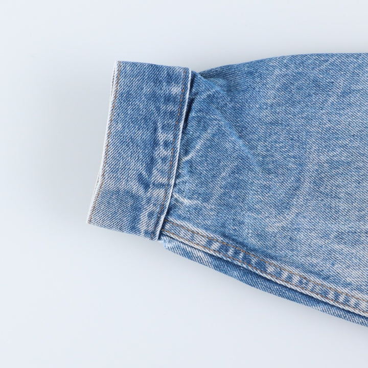 90'S Levi's 70506-0216 Denim Jacket, Made in USA, Men's Size L, Vintage cotton blue type Vintage Second Hand