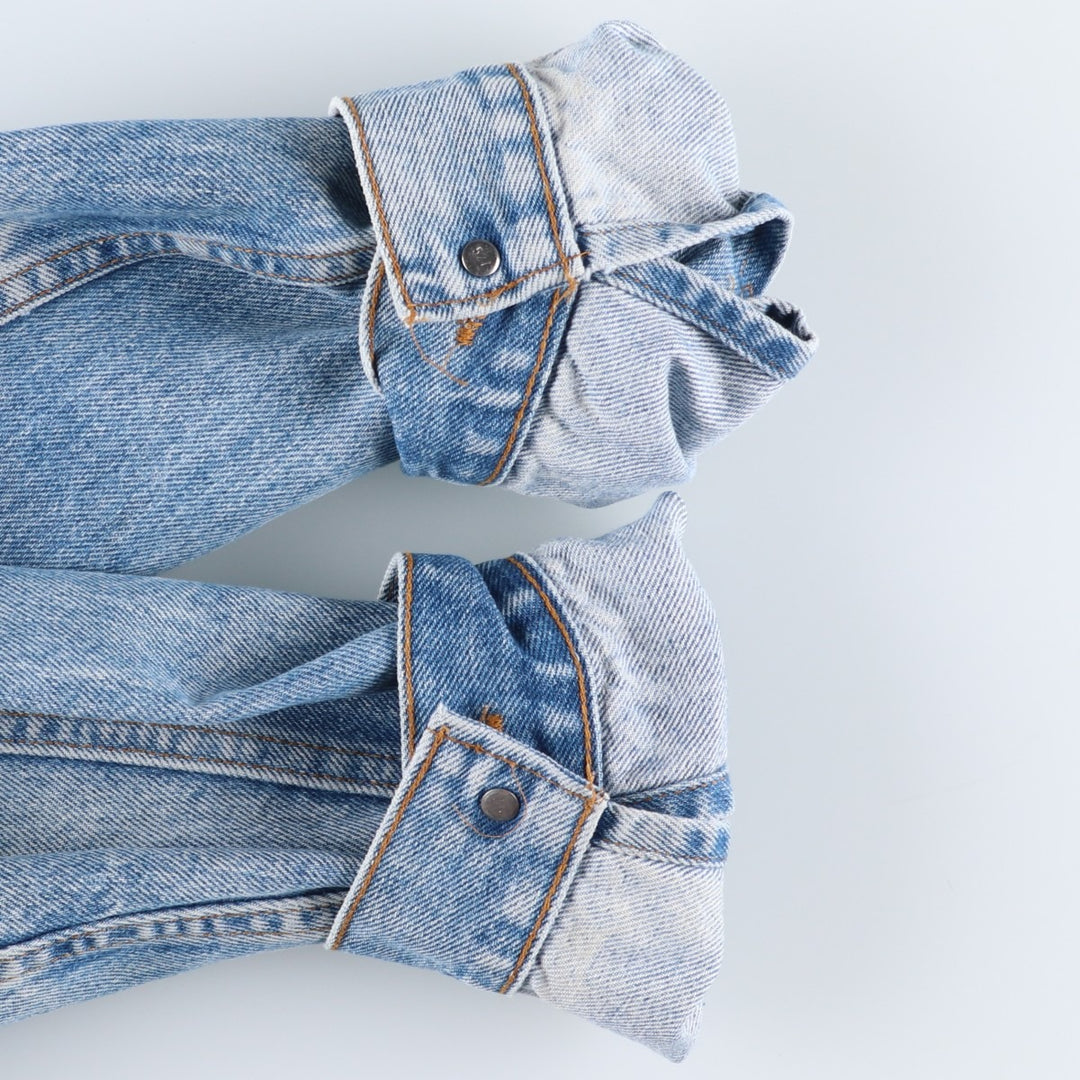 90'S Levi's 70506-0216 Denim Jacket, Made in USA, Men's Size L, Vintage cotton blue type Vintage Second Hand