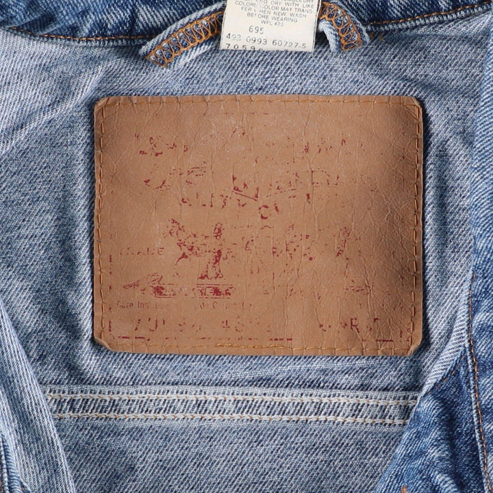 90'S Levi's 70598-4891 Denim Jacket, Men's Size XL, Vintage cotton blue type Vintage Second Hand