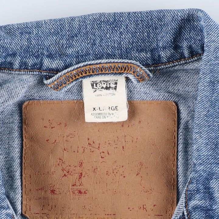 90'S Levi's 70598-4891 Denim Jacket, Men's Size XL, Vintage cotton blue type Vintage Second Hand