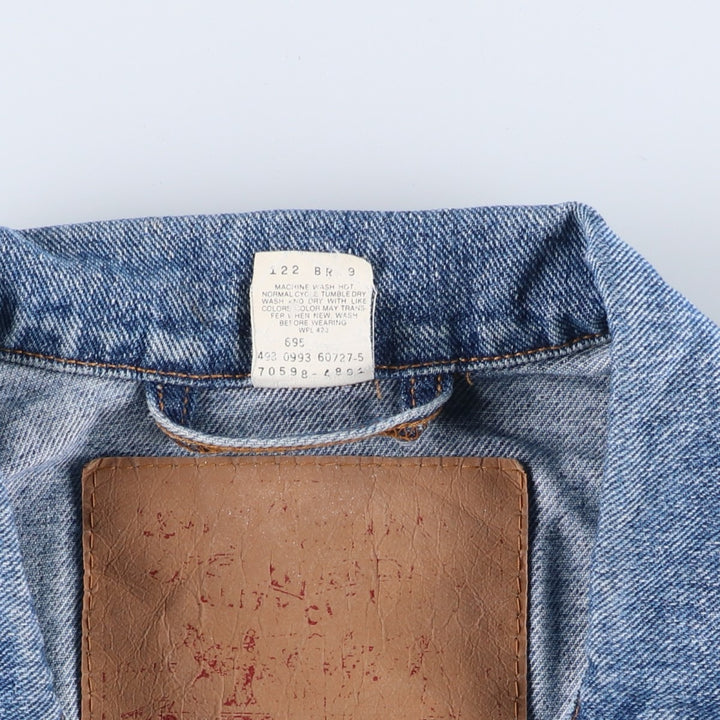 90'S Levi's 70598-4891 Denim Jacket, Men's Size XL, Vintage cotton blue type Vintage Second Hand