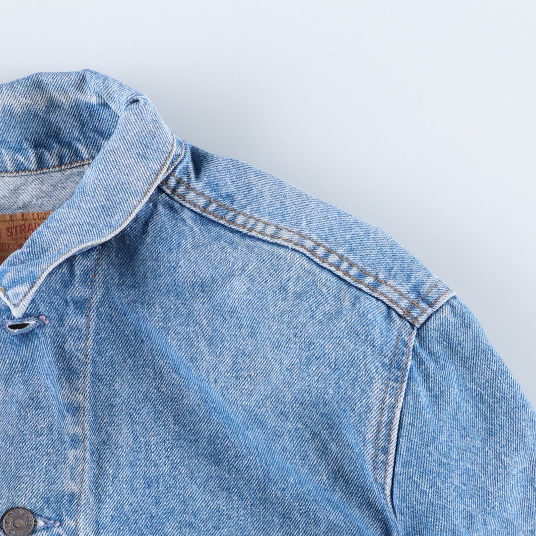 Vintage Levi's 75505-0212 Orange Tab Denim Jacket, Made in Canada, Men's Size L cotton blue type Vintage Second Hand