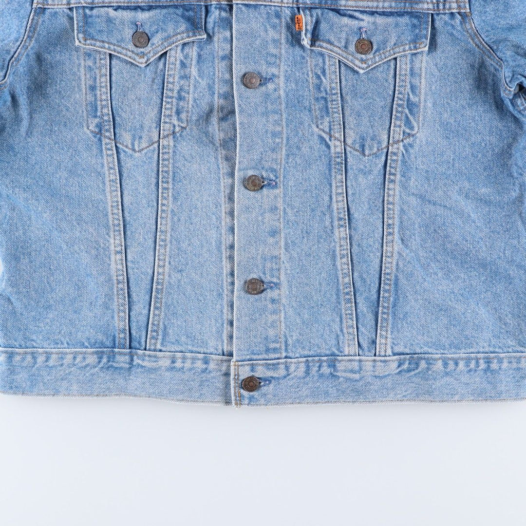 Vintage Levi's 75505-0212 Orange Tab Denim Jacket, Made in Canada, Men's Size L cotton blue type Vintage Second Hand