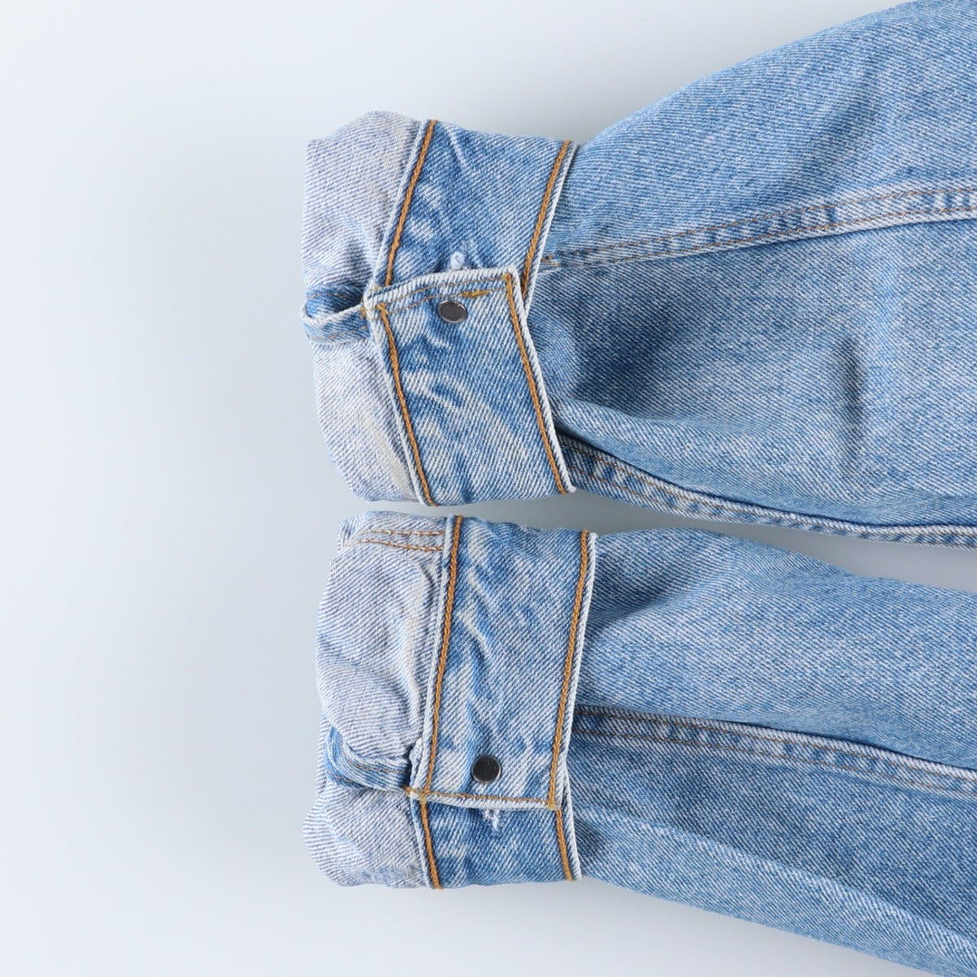 Vintage Levi's 75505-0212 Orange Tab Denim Jacket, Made in Canada, Men's Size L cotton blue type Vintage Second Hand