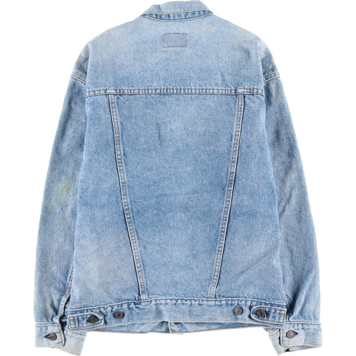 90'S Levi's 57508-0214 Denim Jacket, Made in USA, Men's Size XL, Vintage cotton blue type Vintage Second Hand