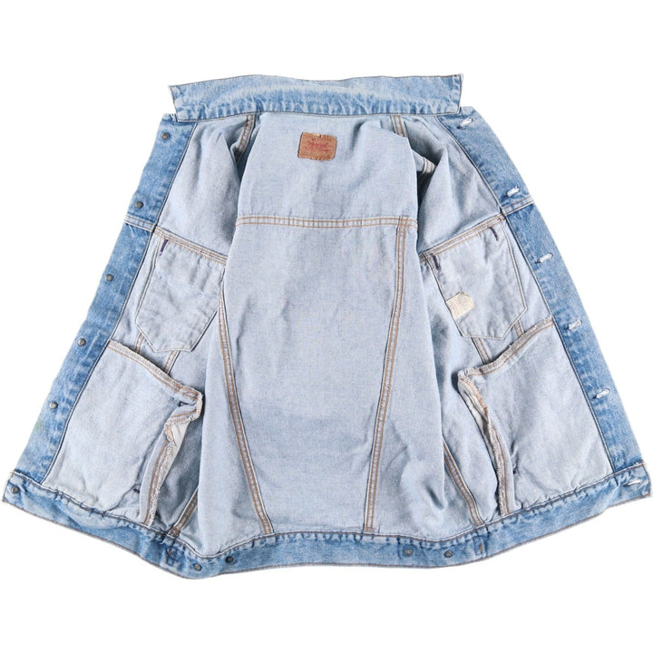 90'S Levi's 57508-0214 Denim Jacket, Made in USA, Men's Size XL, Vintage cotton blue type Vintage Second Hand