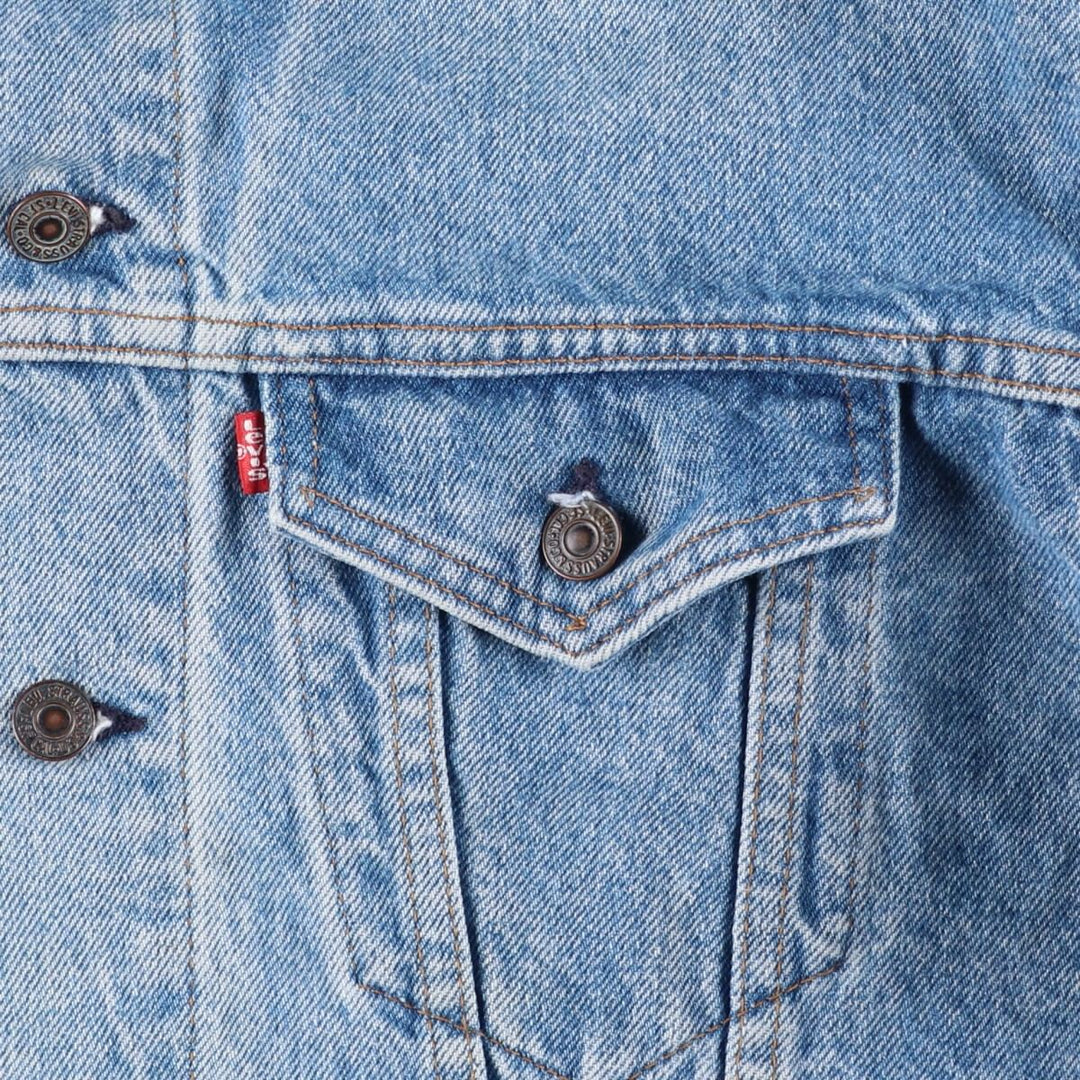 90'S Levi's 57508-0214 Denim Jacket, Made in USA, Men's Size XL, Vintage cotton blue type Vintage Second Hand