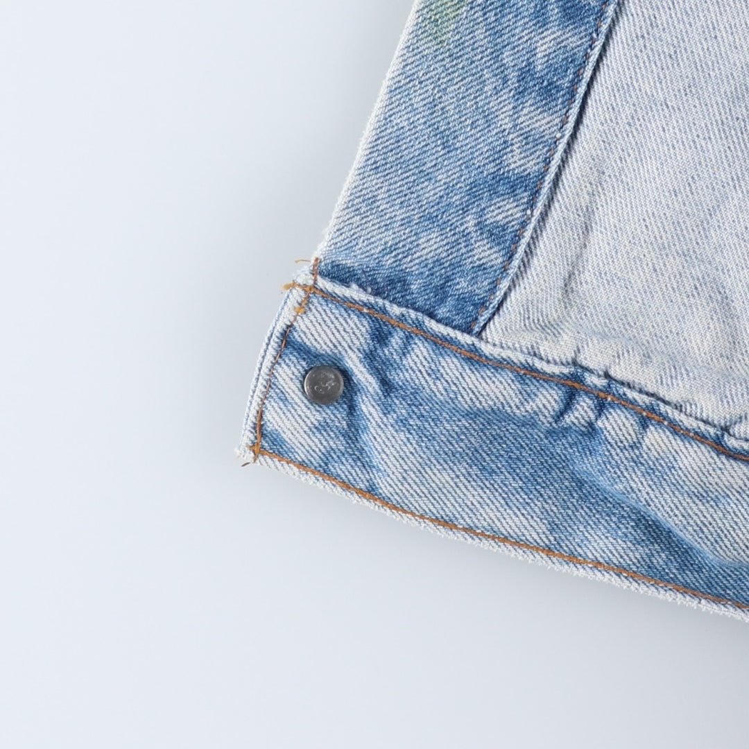 90'S Levi's 57508-0214 Denim Jacket, Made in USA, Men's Size XL, Vintage cotton blue type Vintage Second Hand