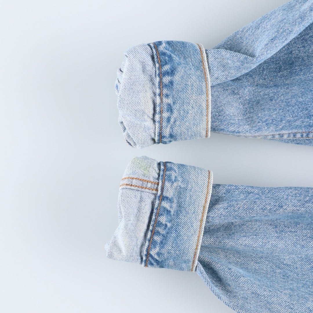 90'S Levi's 57508-0214 Denim Jacket, Made in USA, Men's Size XL, Vintage cotton blue type Vintage Second Hand