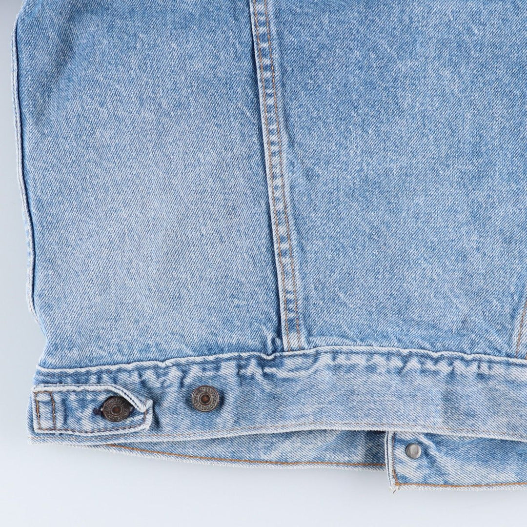 90'S Levi's 57508-0214 Denim Jacket, Made in USA, Men's Size XL, Vintage cotton blue type Vintage Second Hand