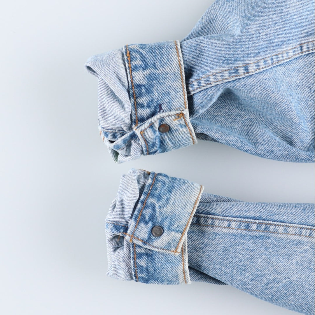 90'S Levi's 57508-0214 Denim Jacket, Made in USA, Men's Size XL, Vintage cotton blue type Vintage Second Hand