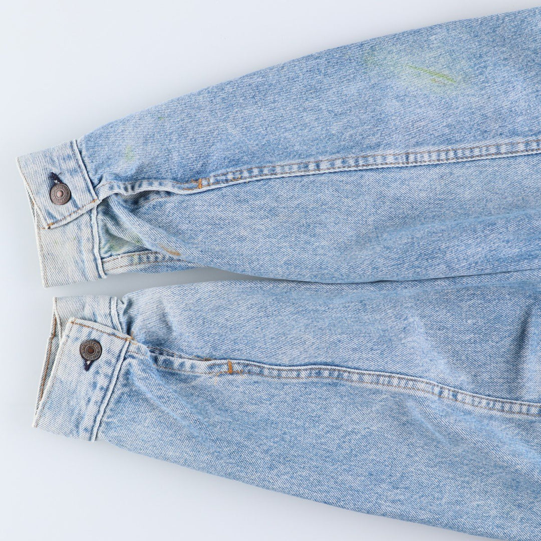 90'S Levi's 57508-0214 Denim Jacket, Made in USA, Men's Size XL, Vintage cotton blue type Vintage Second Hand