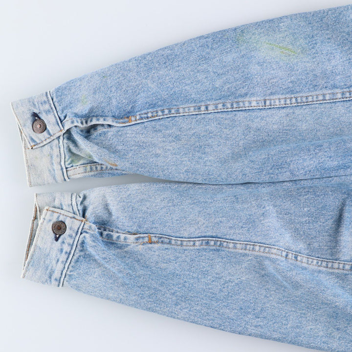 90'S Levi's 57508-0214 Denim Jacket, Made in USA, Men's Size XL, Vintage cotton blue type Vintage Second Hand