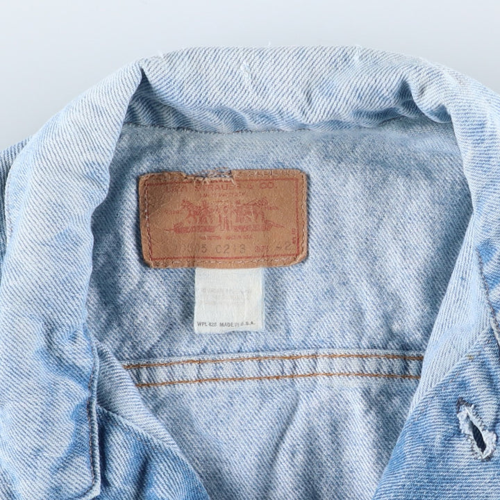 Vintage Levi's 70505-0213 denim jacket, made in the USA, size M. cotton blue type Vintage Second Hand