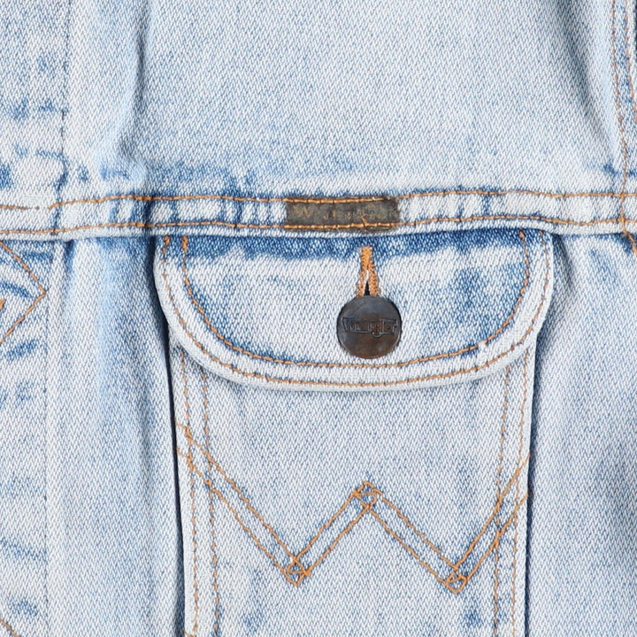 Wrangler denim jacket, size S, men's unclear blue type Vintage Second Hand