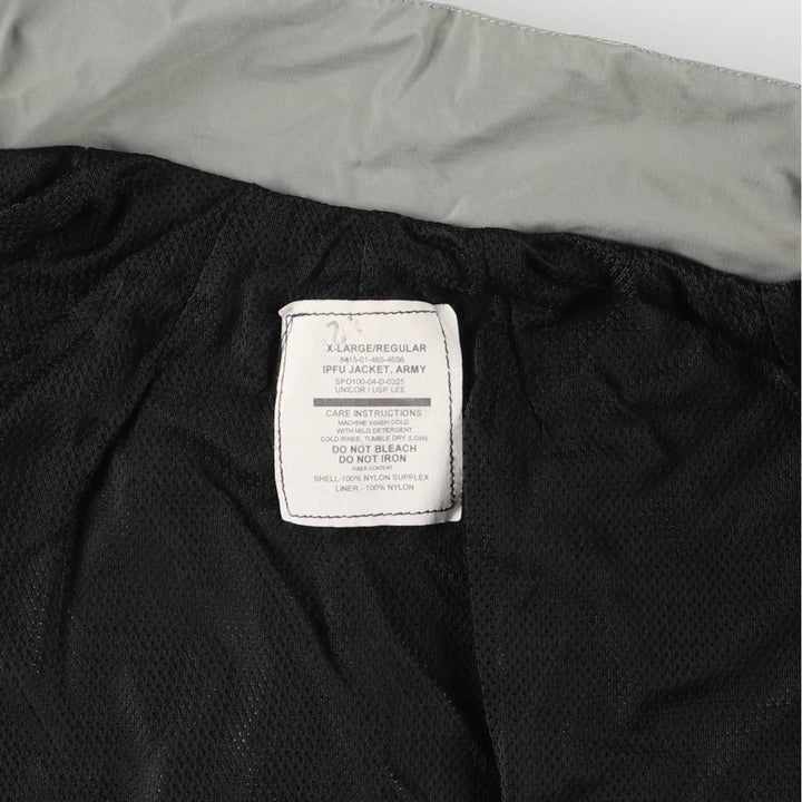 00'S USARMY IPFU Training Jacket Nylon Jacket Made in USA X-LARGE Nylon gray type Vintage Second Hand