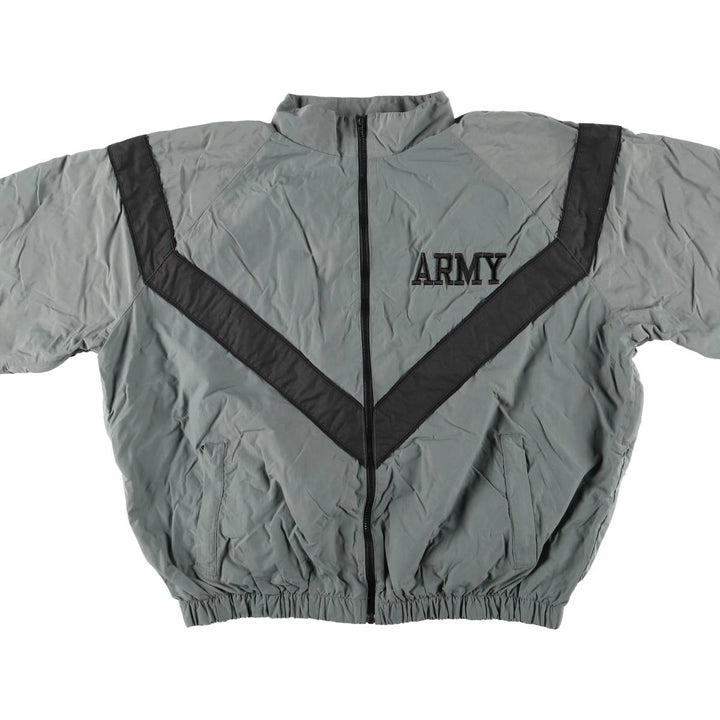 Authentic US Army PFU training jacket from the 2000s, made in the USA, X-LARGE REGULAR, equivalent to a men's XL. Nylon gray type Vintage Second Hand