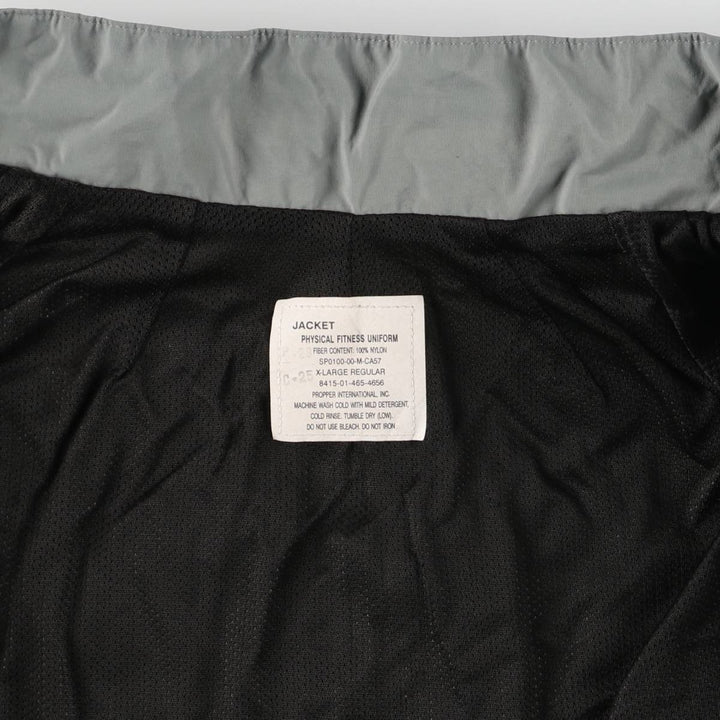 Authentic US Army PFU training jacket from the 2000s, made in the USA, X-LARGE REGULAR, equivalent to a men's XL. Nylon gray type Vintage Second Hand
