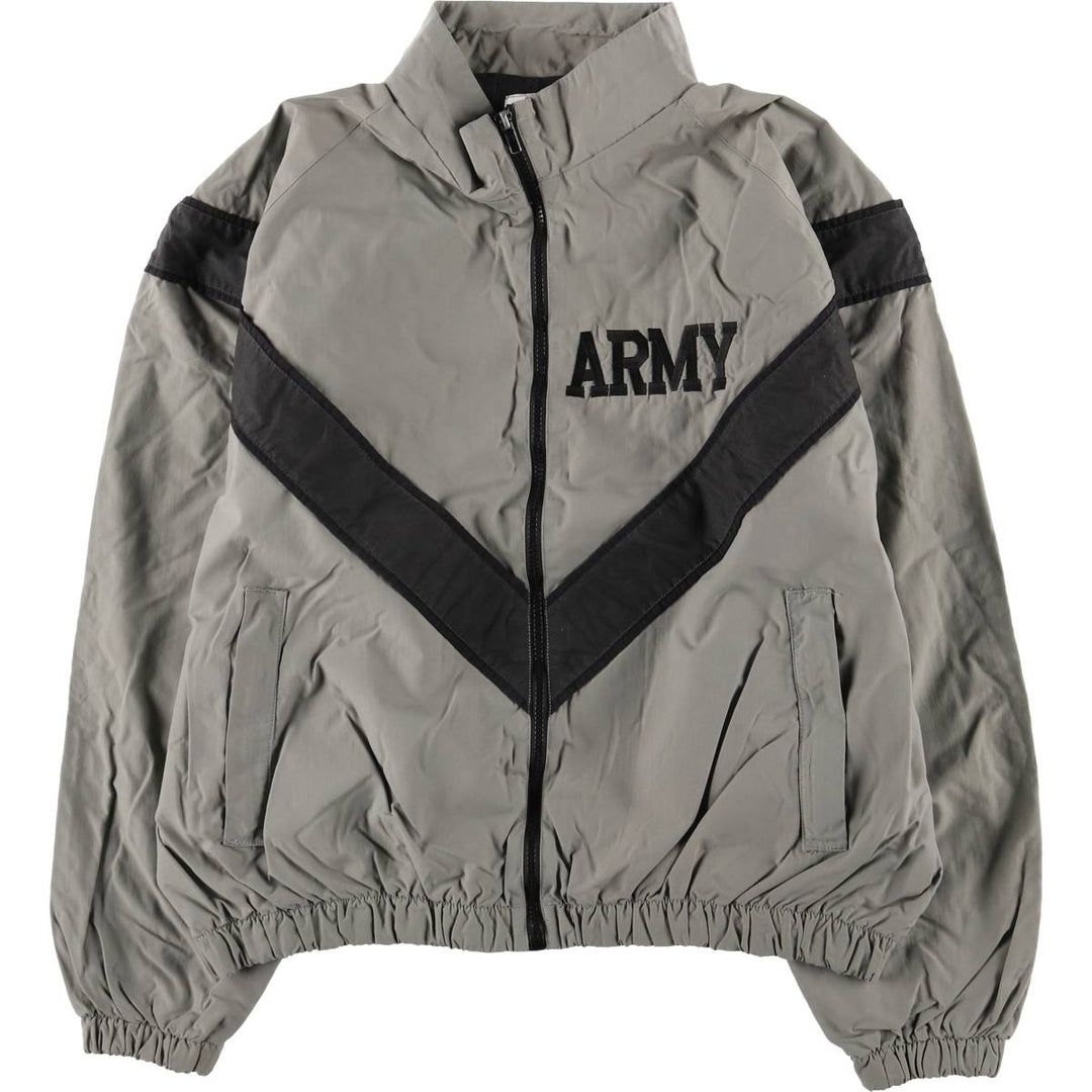 90'S SKILCRAFT IPFU Training Jacket, Nylon Jacket, Made in USA, Medium Nylon gray type Vintage Second Hand