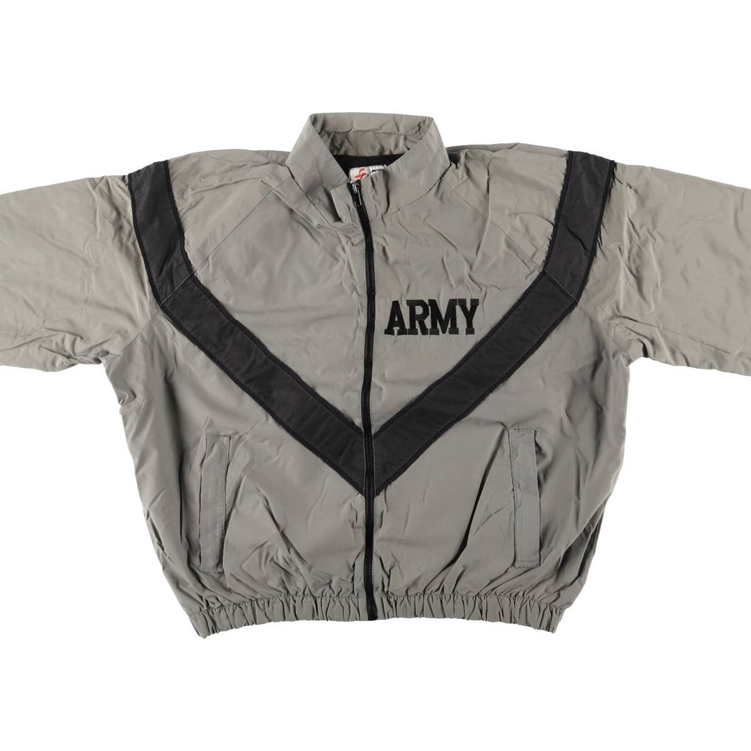 90'S SKILCRAFT IPFU Training Jacket, Nylon Jacket, Made in USA, Medium Nylon gray type Vintage Second Hand