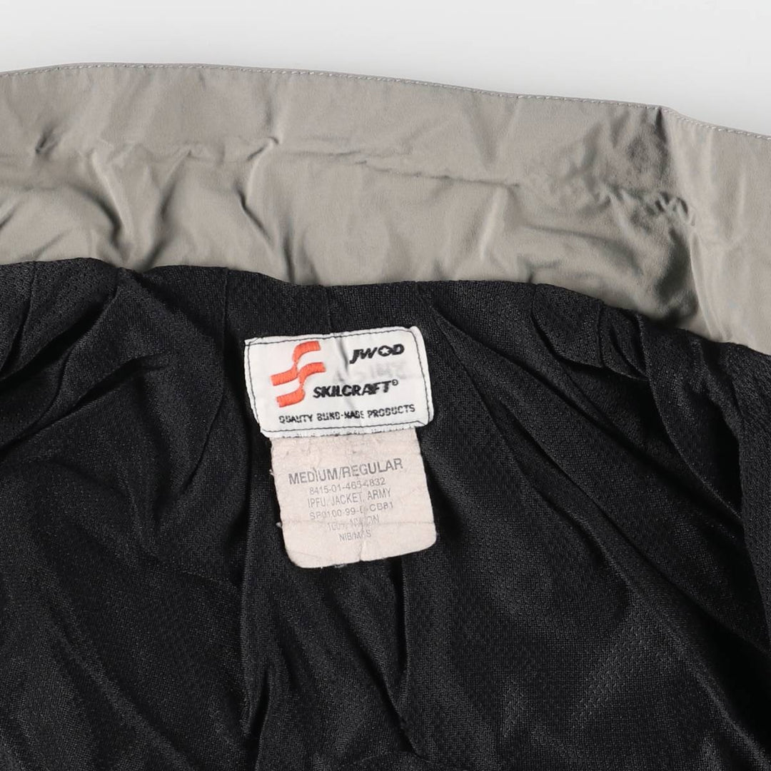 90'S SKILCRAFT IPFU Training Jacket, Nylon Jacket, Made in USA, Medium Nylon gray type Vintage Second Hand