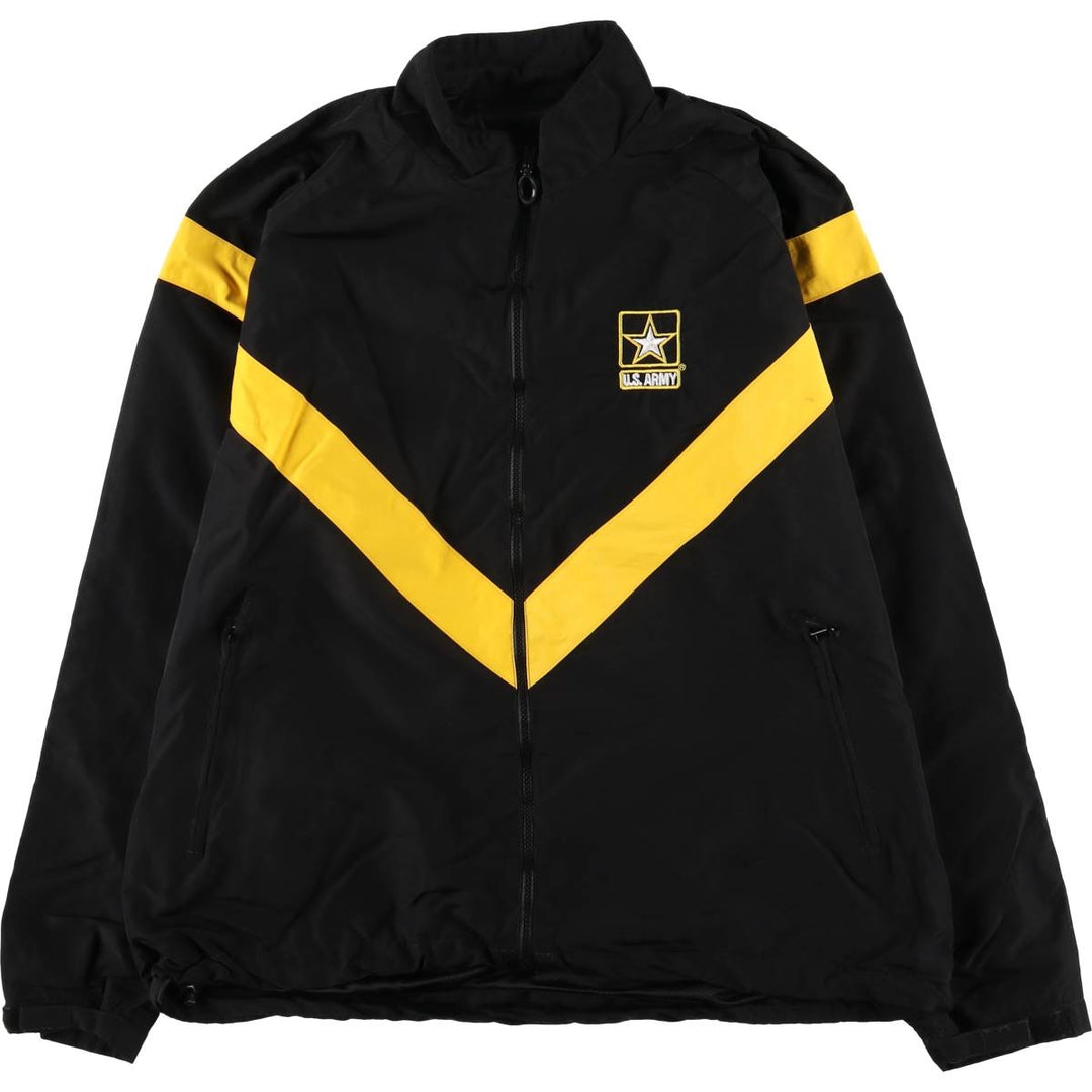 Genuine US Army APFU Training Jacket, Nylon Jacket, Made in USA, Large Nylon black type Vintage Second Hand