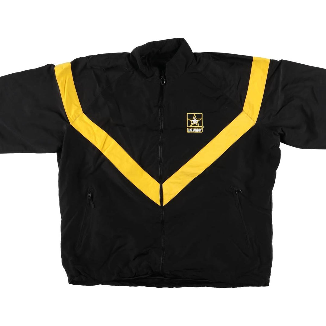Genuine US Army APFU Training Jacket, Nylon Jacket, Made in USA, Large Nylon black type Vintage Second Hand