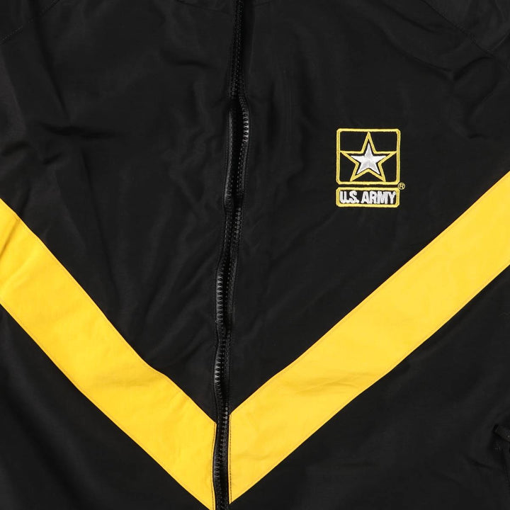 Genuine US Army APFU Training Jacket, Nylon Jacket, Made in USA, Large Nylon black type Vintage Second Hand